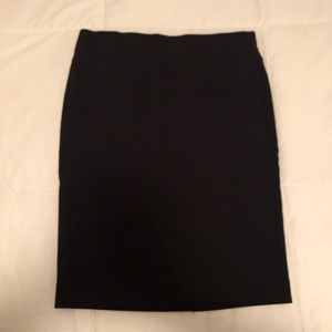 Never Worn. Black Pencil Skirt w/ Slit in Back